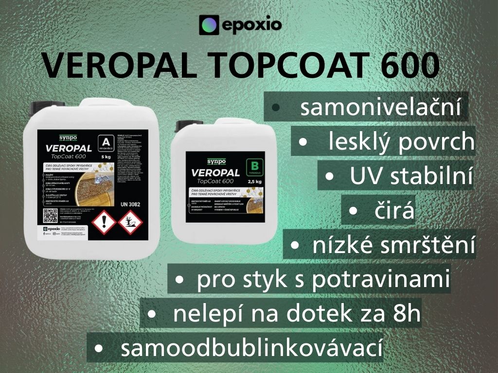 Veropal TOPCOAT 600 - epoxid na povrchové tenké vrstvy